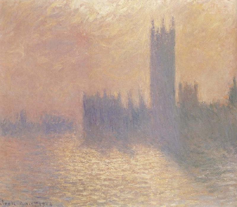 Claude Monet Houses of Parliament,London,Stormy Sky China oil painting art